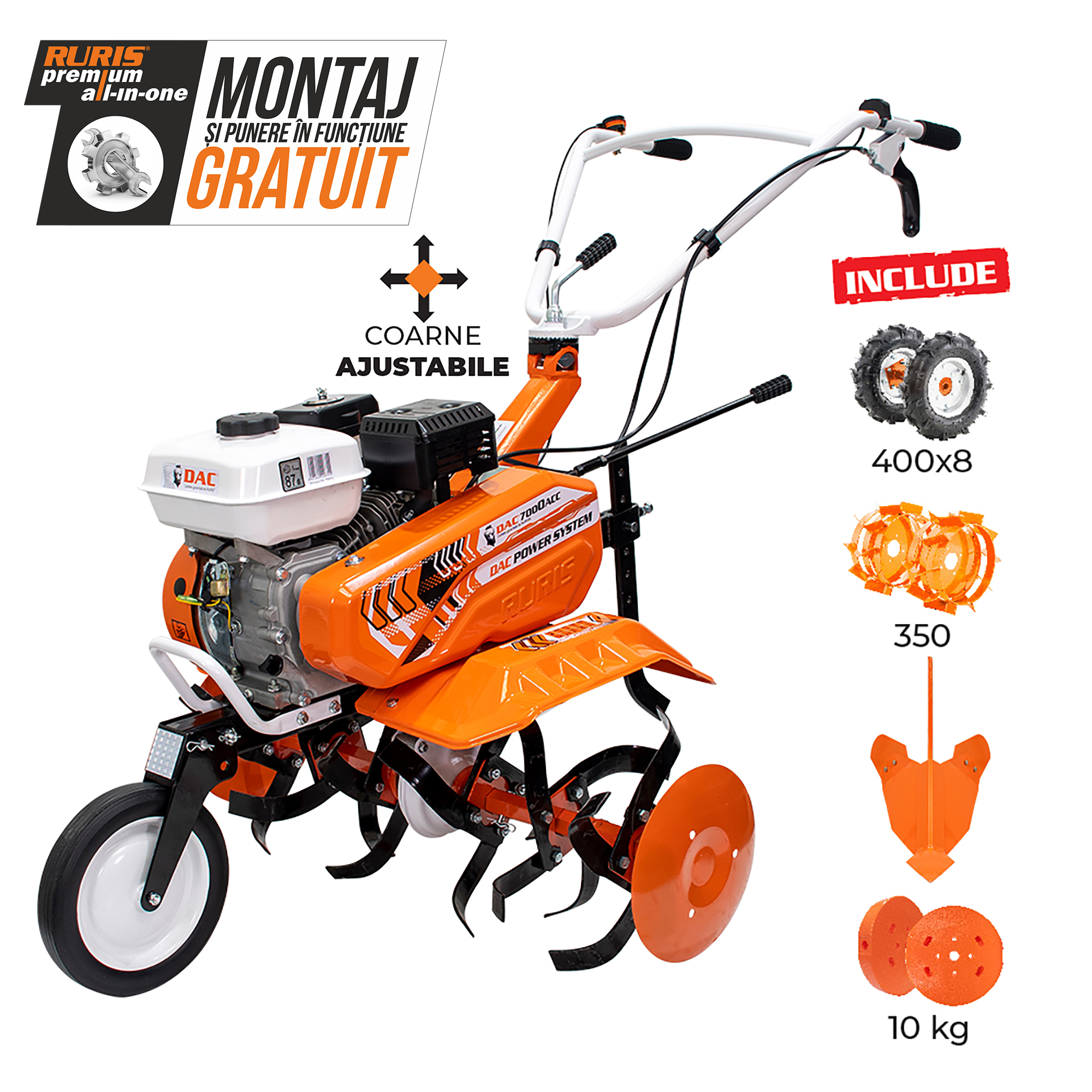 Imagine generala motosapa semiprofesionala DAC 7000ACC1
