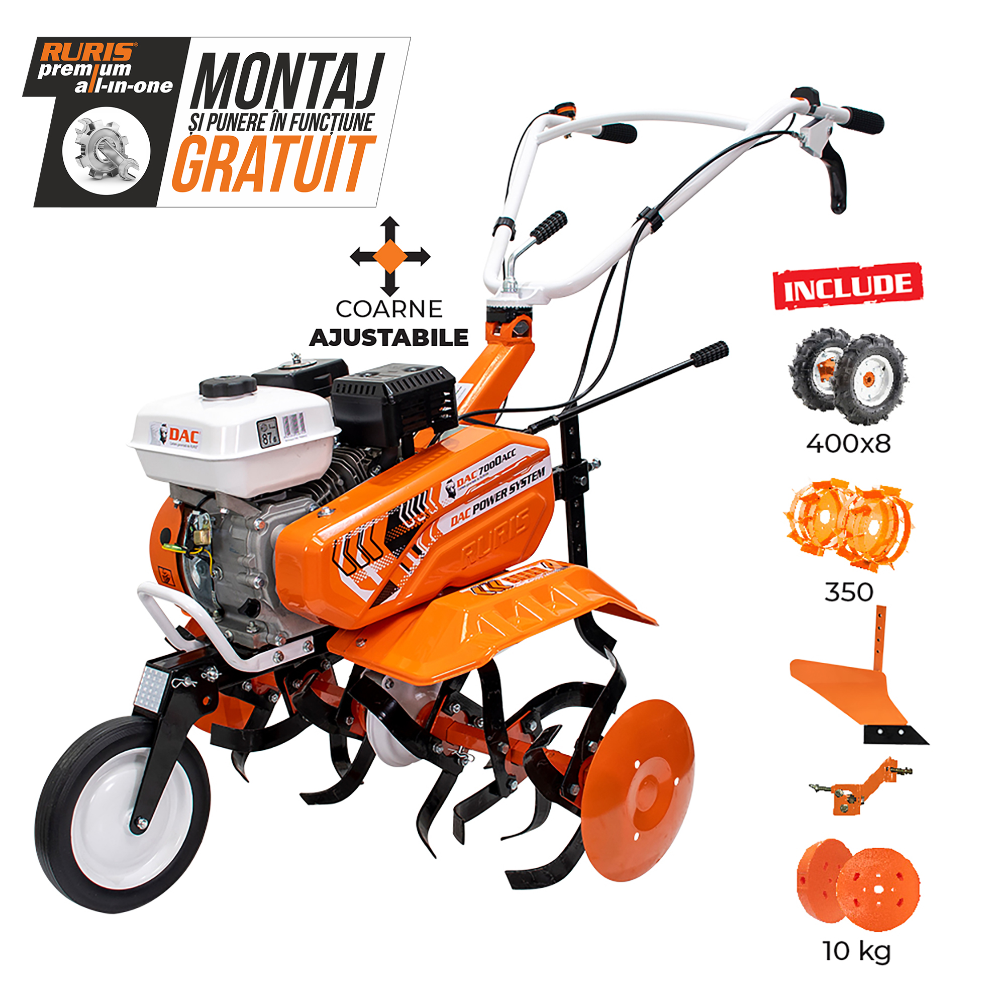 Imagine generala motosapa semiprofesionala DAC 7000ACC2