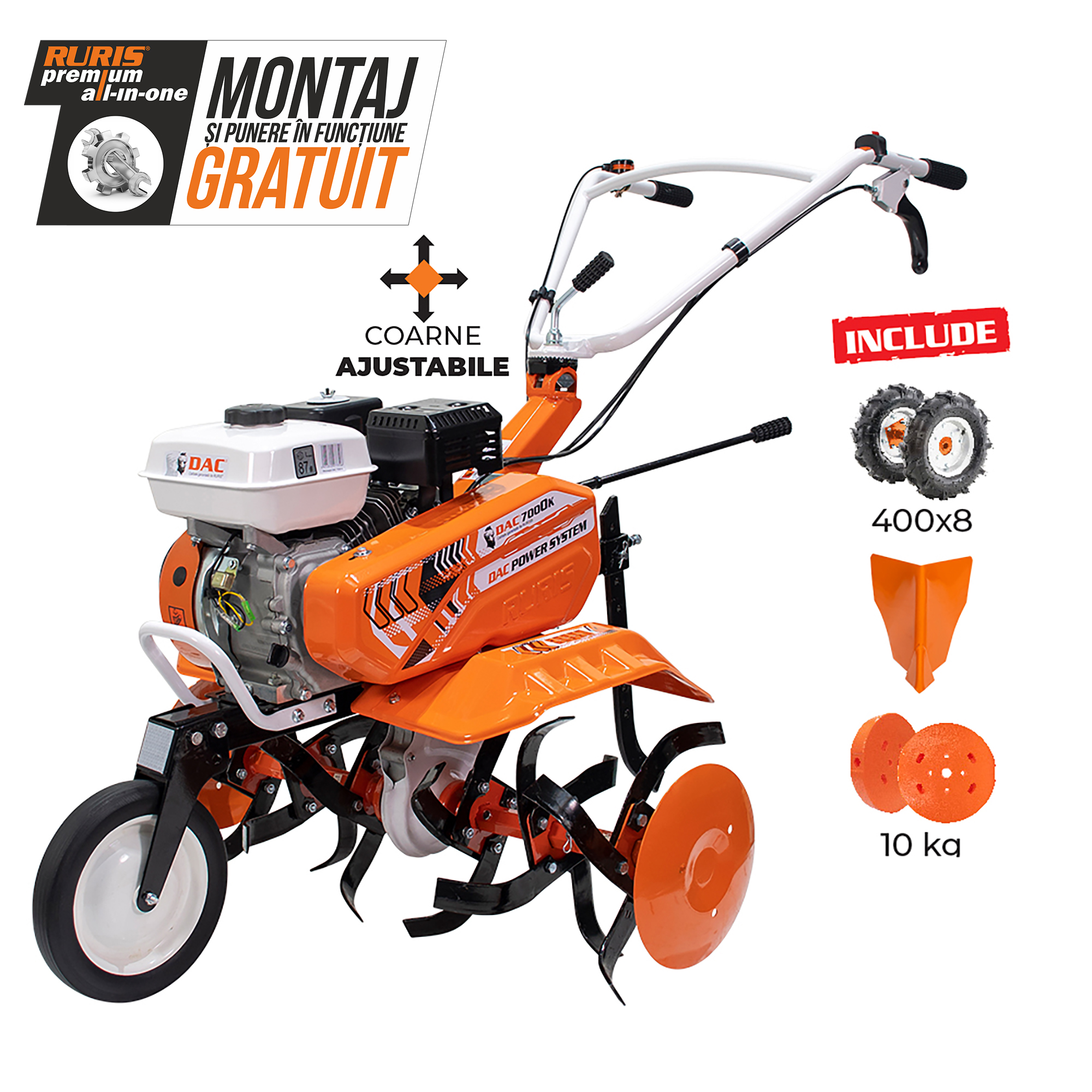 Imagine generala motosapa semiprofesionala DAC 7000K