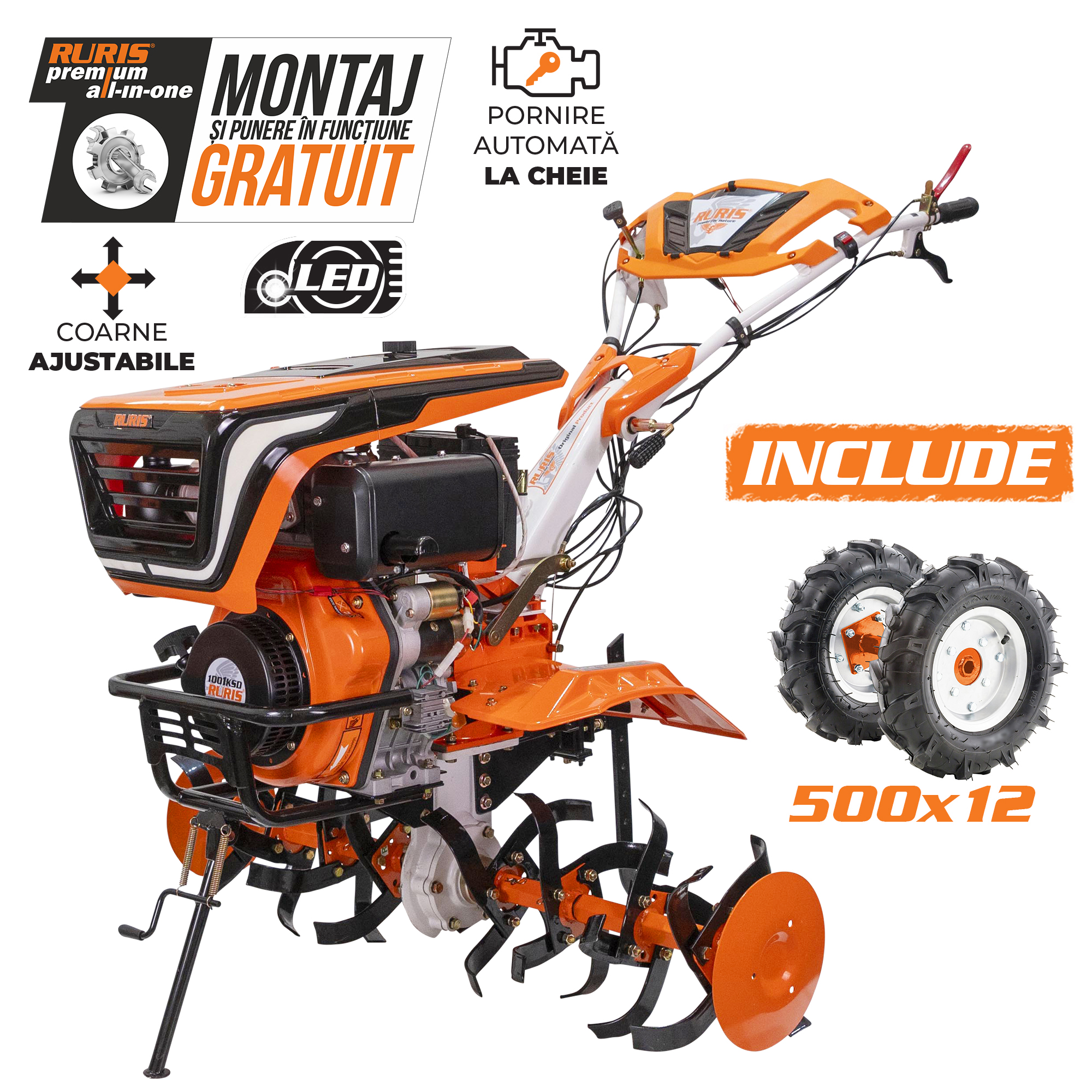 Imagine generala motosapa profesionala RURIS 1001KSD START