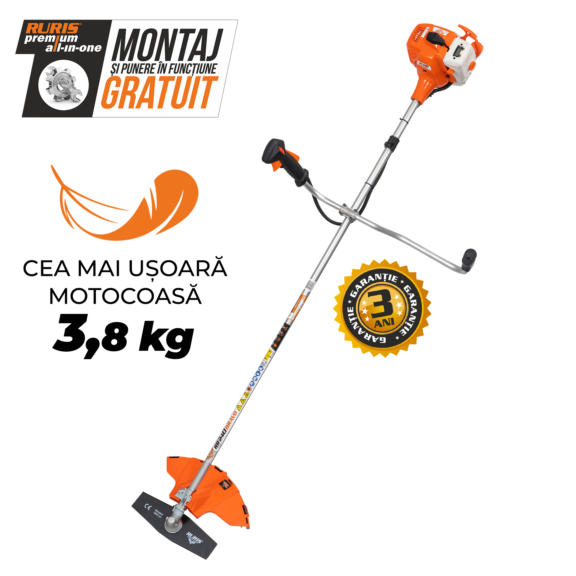 Imagine generala motocoasa umar RURIS RR240 BRAVO