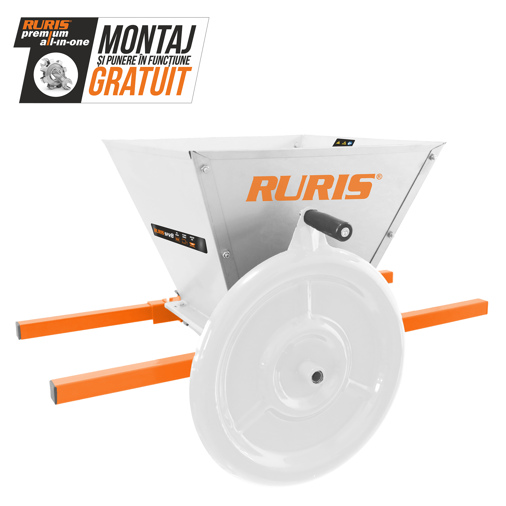 Imagine generala zdrobitor pentru struguri RURIS SP28